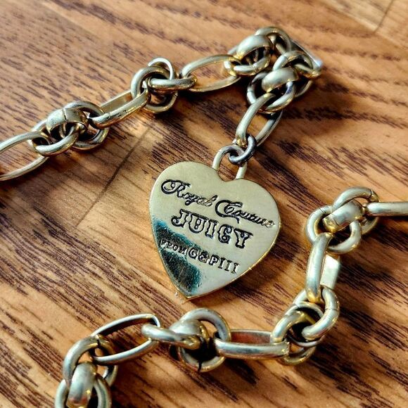 ROYAL COUTURE Vintage G&P III Gold and Crystal Charm Necklace Y2K - Picture 7 of 16